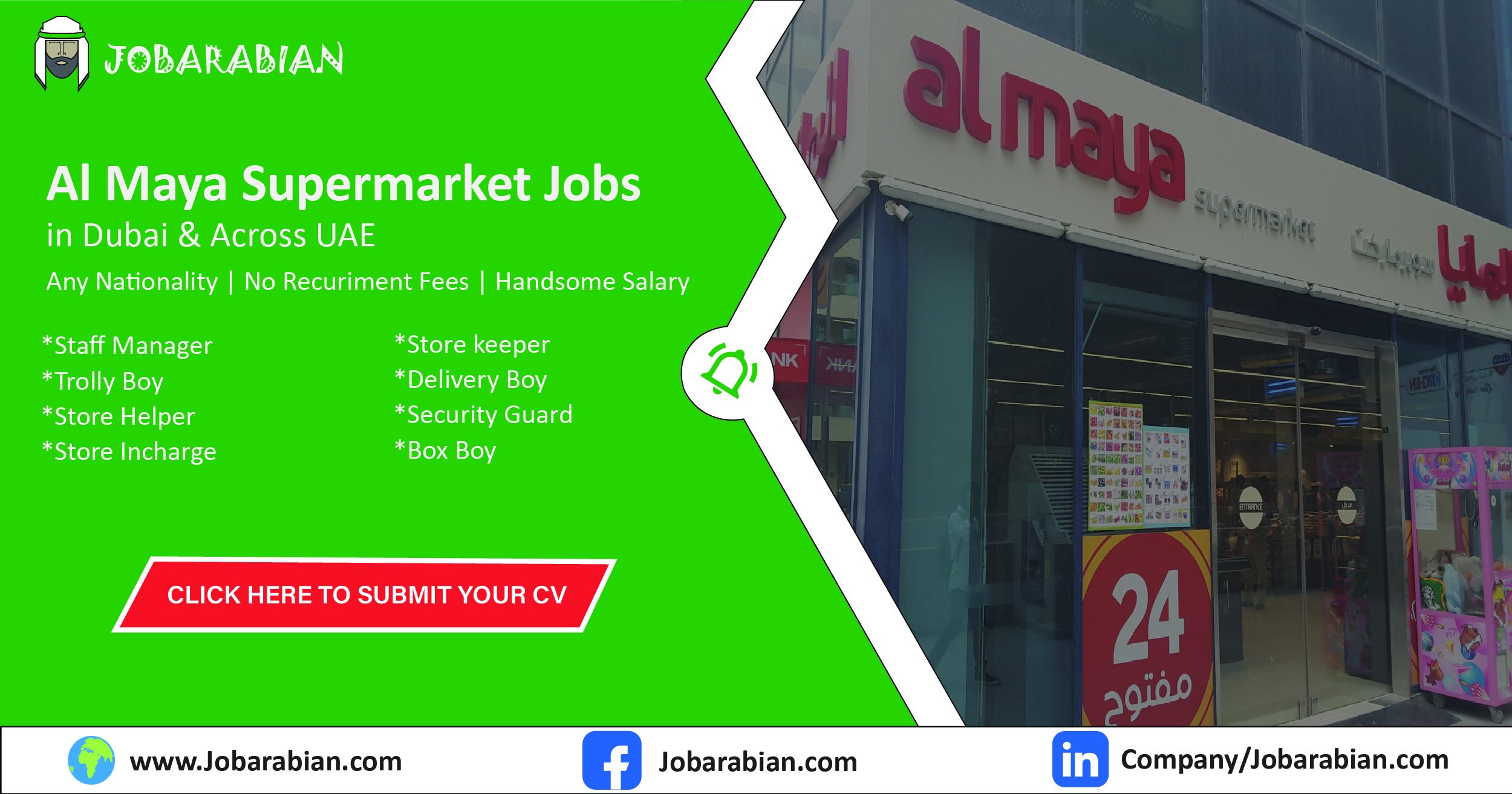 Al Maya Supermarket Jobs